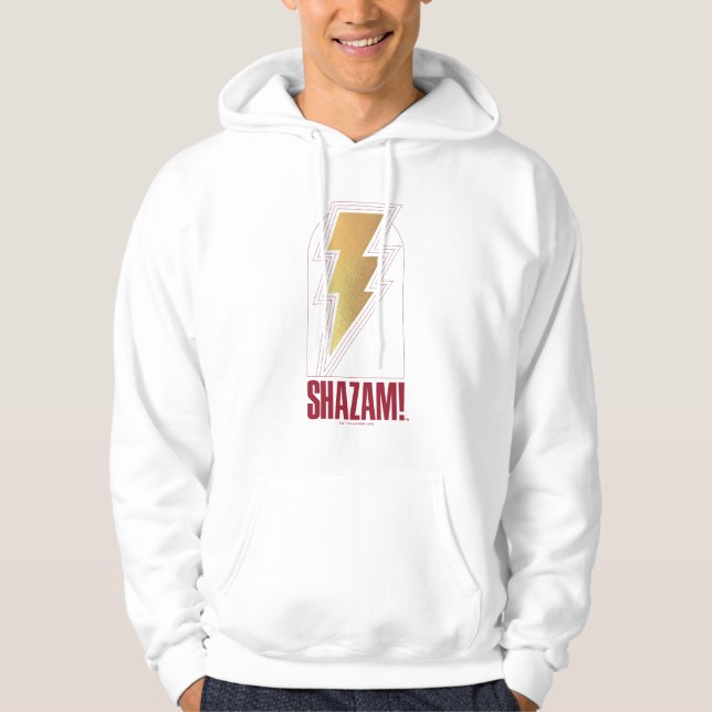 SHAZAM! Fury of the Gods | Lightning Bolt Badge Hoodie (Front)