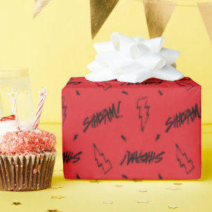 SHAZAM! Fury of the Gods   Marker Doodle Pattern Wrapping Paper