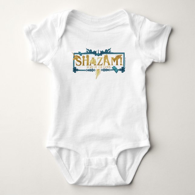 SHAZAM! Fury of the Gods | Mythical Logo Baby Bodysuit (Front)