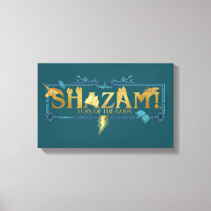 SHAZAM! Fury of the Gods Mythical Logo Canvas Print