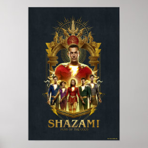 SHAZAM! Fury of the Gods Ornate SHAZAMily Frame Poster