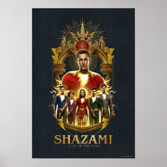 SHAZAM! Fury of the Gods | Ornate SHAZAMily Frame Poster (Front)