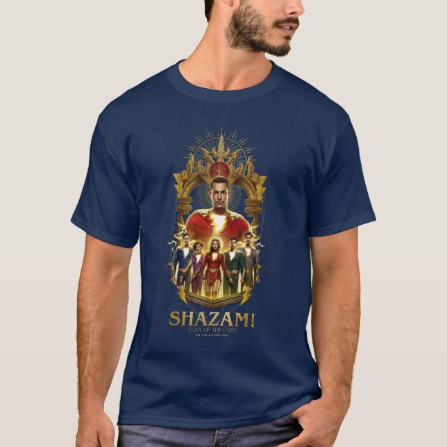 SHAZAM! Fury of the Gods | Ornate SHAZAMily Frame T-Shirt (Front)