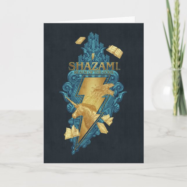 SHAZAM! Fury of the Gods | Realm of the Gods Logo Card (Front)