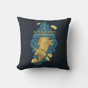 SHAZAM! Fury of the Gods Realm of the Gods Logo Cushion