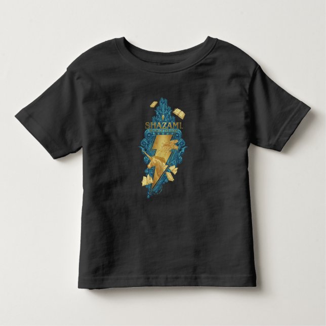 SHAZAM! Fury of the Gods | Realm of the Gods Logo Toddler T-Shirt (Front)