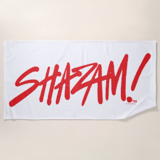 SHAZAM! Fury of the Gods | Red Marker Logo Beach Towel