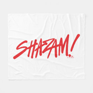 SHAZAM! Fury of the Gods   Red Marker Logo Fleece Blanket