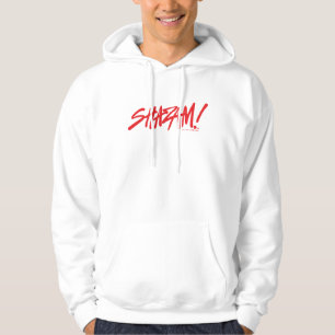 SHAZAM! Fury of the Gods   Red Marker Logo Hoodie