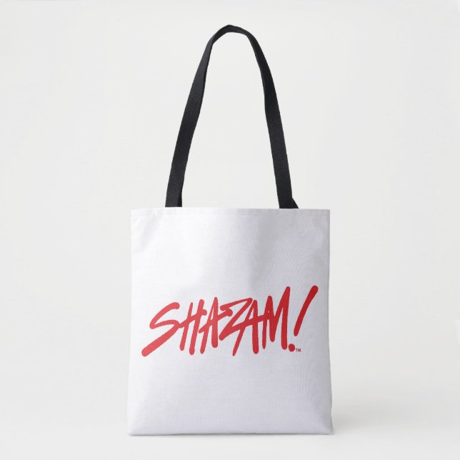 SHAZAM! Fury of the Gods | Red Marker Logo Tote Bag (Front)