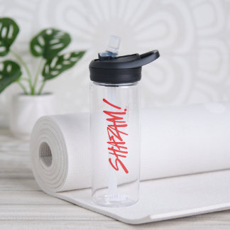 SHAZAM! Fury of the Gods | Red Marker Logo Water Bottle