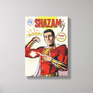 SHAZAM! Fury of the Gods SHAZAMily Comic Cover Canvas Print