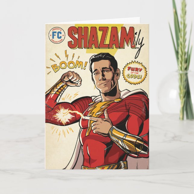 SHAZAM! Fury of the Gods | SHAZAMily Comic Cover Card (Front)