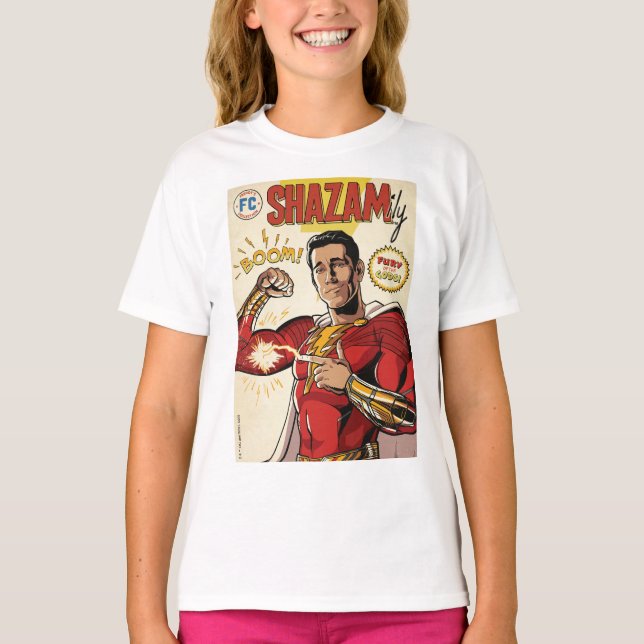 SHAZAM! Fury of the Gods | SHAZAMily Comic Cover T-Shirt (Front)