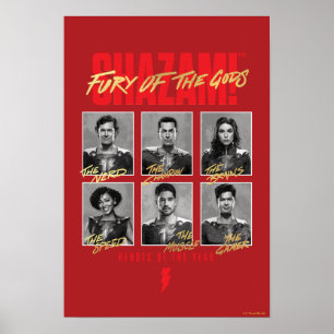 SHAZAM! Fury of the Gods SHAZAMily Yearbook Poster