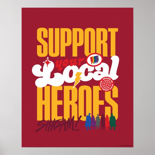 SHAZAM! Fury of the Gods | Support Local Heroes Poster (Front)