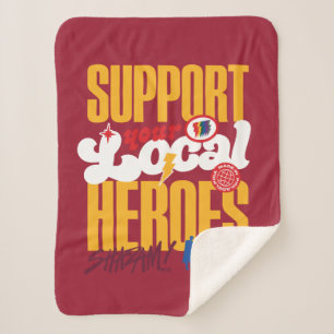 SHAZAM! Fury of the Gods Support Local Heroes Sherpa Blanket