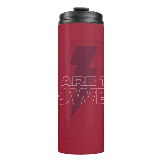 SHAZAM! Fury of the Gods | We Are The Power Thermal Tumbler (Front)