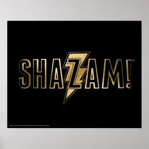 SHAZAM! Gold Logo Poster
