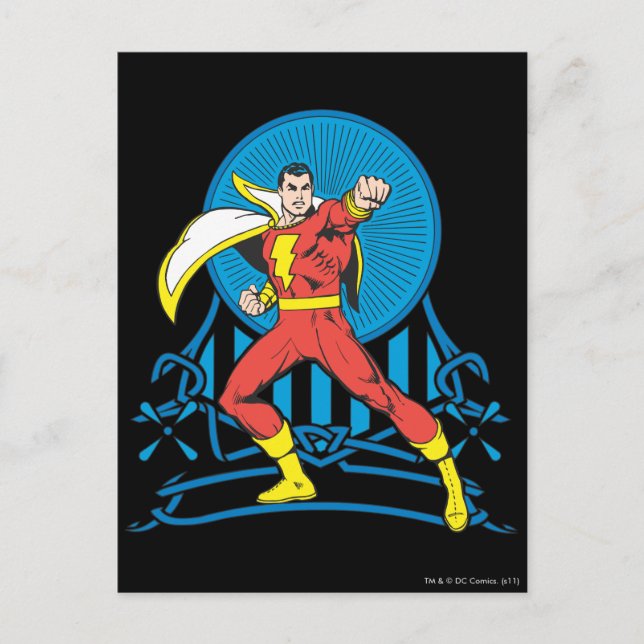 SHAZAM in Fight Stance Postcard (Front)