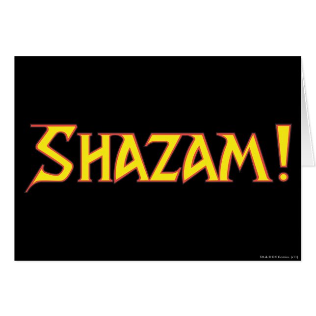 Shazam Logo Yellow/Red (Front Horizontal)