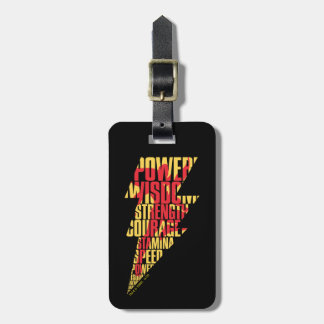 SHAZAM! | Shazam Abilities Lightning Graphic Luggage Tag