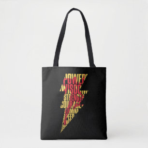 SHAZAM! Shazam Abilities Lightning Graphic Tote Bag