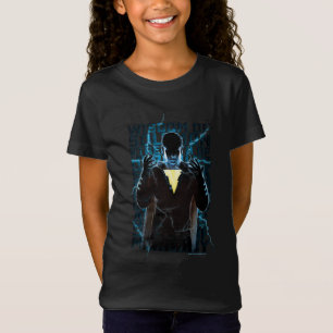 SHAZAM! Shazam & Abilities Lightning Typography T-Shirt