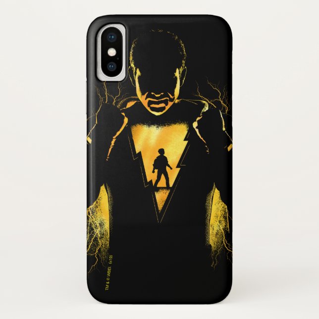 SHAZAM! | Shazam and Billy Lightning Silhouette Case-Mate iPhone Case (Back)