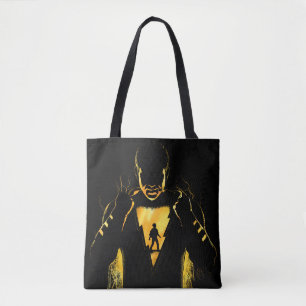 SHAZAM! Shazam and Billy Lightning Silhouette Tote Bag