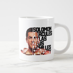 SHAZAM! Shazam Closeup Acronym Graphic Large Coffee Mug