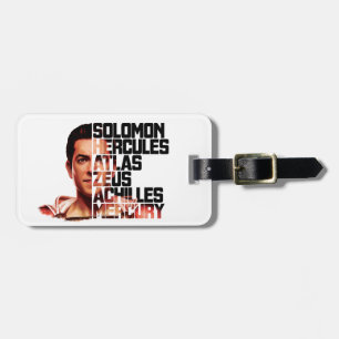 SHAZAM!   Shazam Closeup Acronym Graphic Luggage Tag