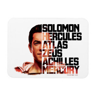 SHAZAM! Shazam Closeup Acronym Graphic Magnet