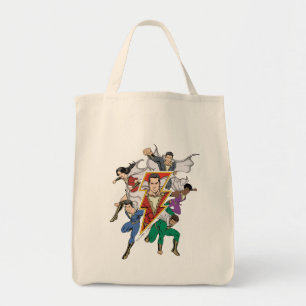 SHAZAM!   Shazam Family Graphic Tote Bag