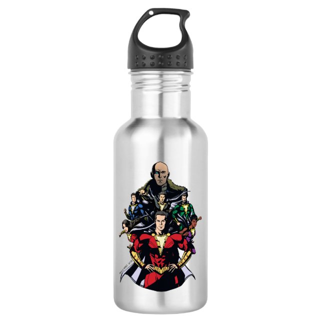 SHAZAM! | Shazam Family Vs. Dr. Sivana 532 Ml Water Bottle (Front)