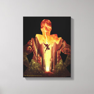 SHAZAM!   Shazam Sunset Silhouette Canvas Print