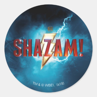 SHAZAM! | Theatrical Logo Classic Round Sticker