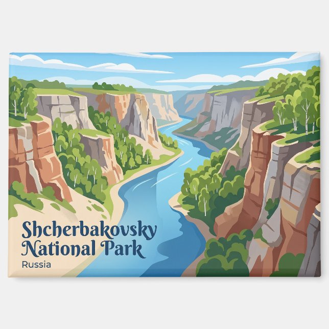 Shcherbakovsky National Park Russia Magnet (Front)