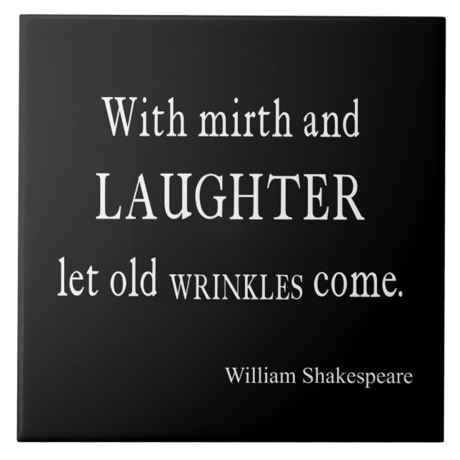 She Be But Little She is Fierce Shakespeare Quote Tile (Front)