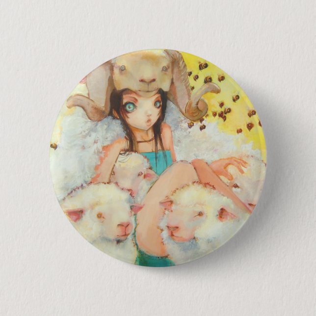 She Bee Ramming Button (Front)