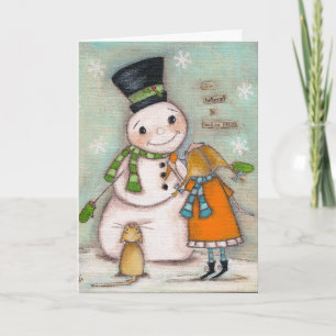 She Believed in Making Friends - Greeting Card