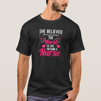 She Believed She Could Change The World She Became T-Shirt