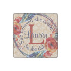 She Believed She Could Monogram Floral