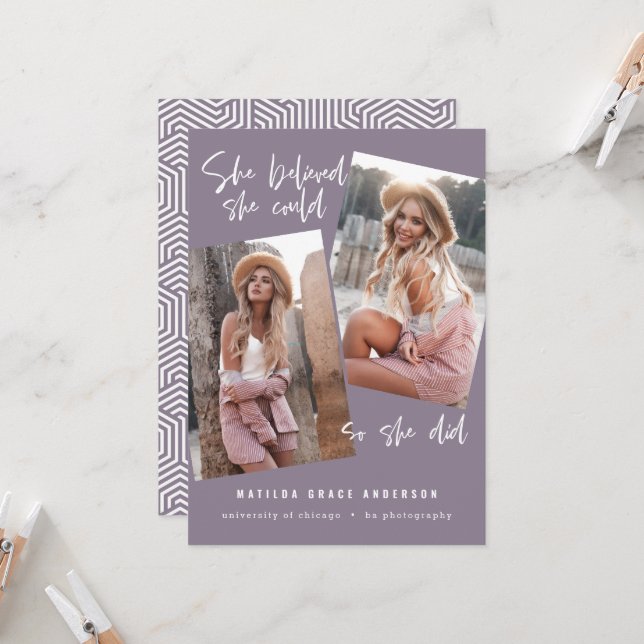 She believed she could so she did graduation (Front/Back In Situ)