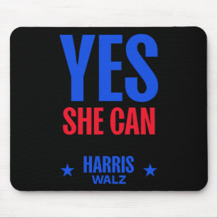 She Can 2024 Election President Kamala Harris 1 Mouse Pad