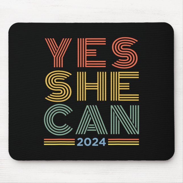 She Can 2024 Kamala Harris For President Election  Mouse Pad (Front)