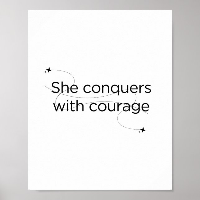 She conquers poster (Front)