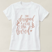 She Designed A Life She Loved Botanical Blush 