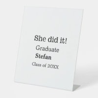 She did it graduate add name class of 20XX text