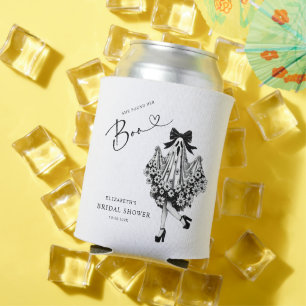 She Found Her Boo Ghost Floral Bridal Shower Can Cooler